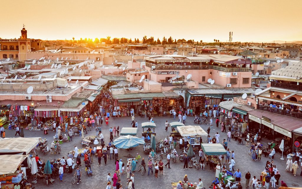 Marrakech Djemaa el Fna square night