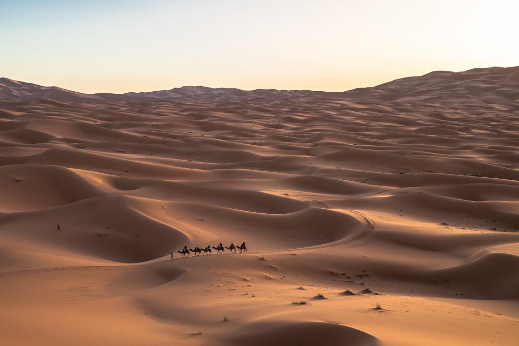 Sahara Desert sunrise Morocco